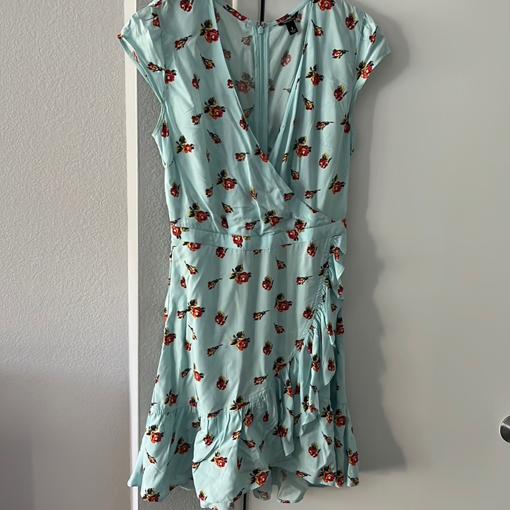 Blue floral dress